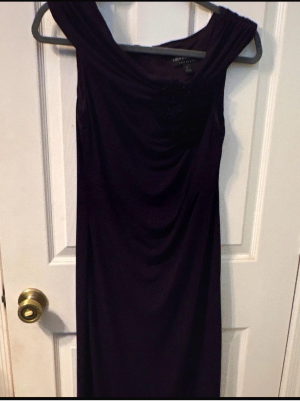 connected apparel Deep Purple Sleeveless Maxi Dress